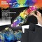 Black Alcohol Ink Paper 25 Sheets Heavy Black Art Paper for Alcohol Ink & Black Watercolor Paper, Synthetic Paper 12x12 Inches (305x305mm), 200gsm Cardstock